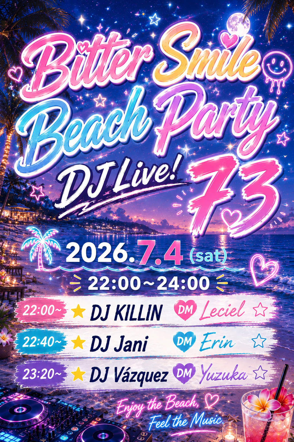 Bitter Smile Beach Party DJ Live!73