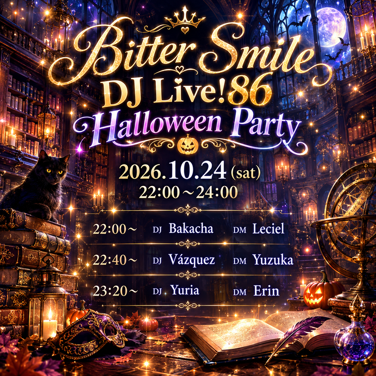 2026.10.24 Bitter Smile DJ Live! 86 Halloween party🎃