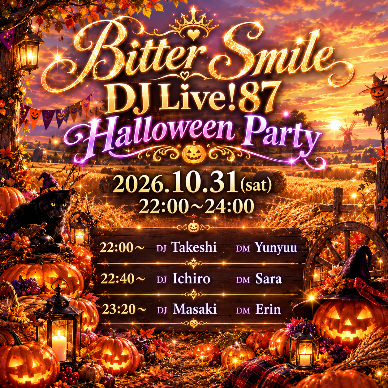 2026.10.31 Bitter Smile DJ Live! 87 Halloween party🎃